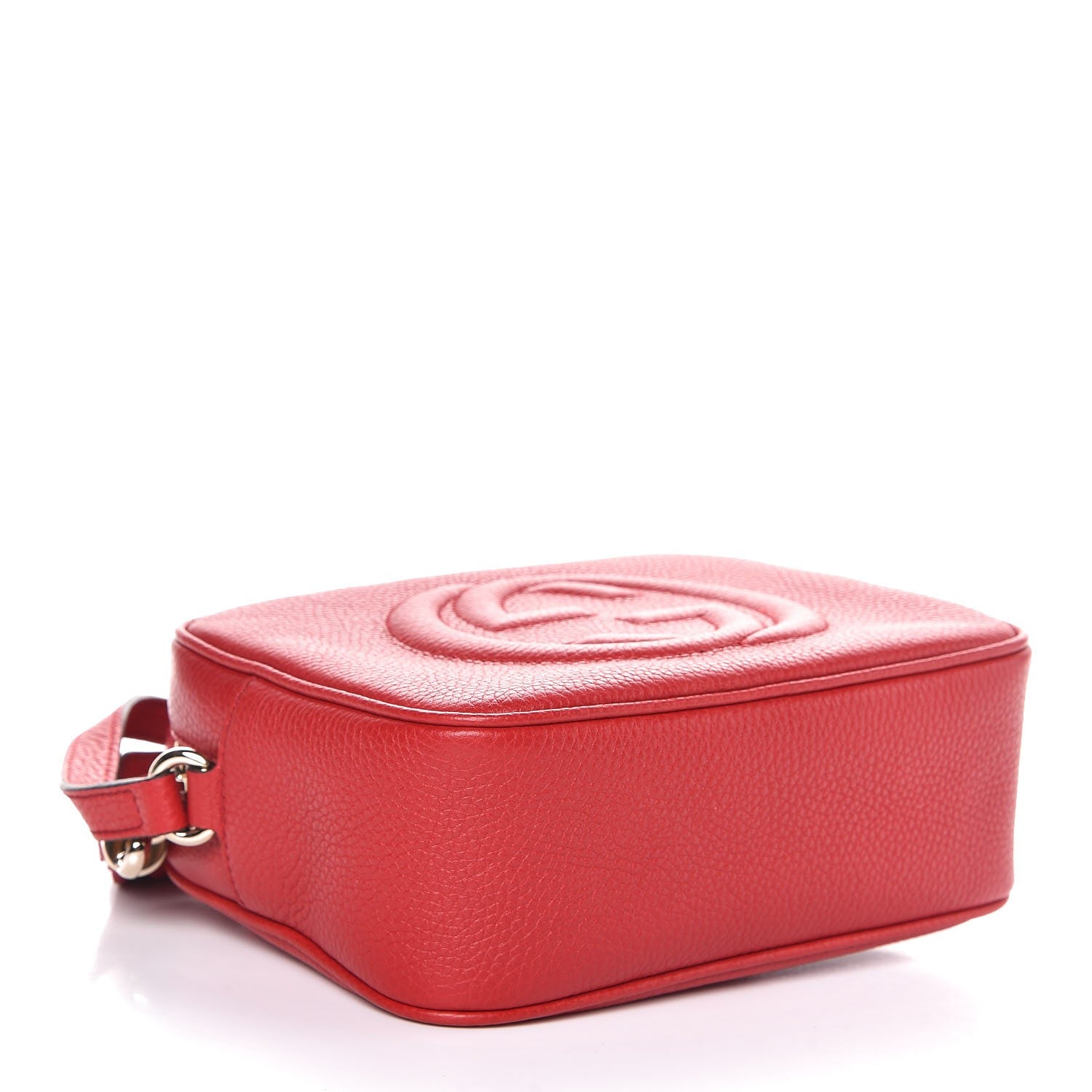 Gucci Pebbled Calfskin Small Soho Disco Bag Vibrant Red 4 of 7