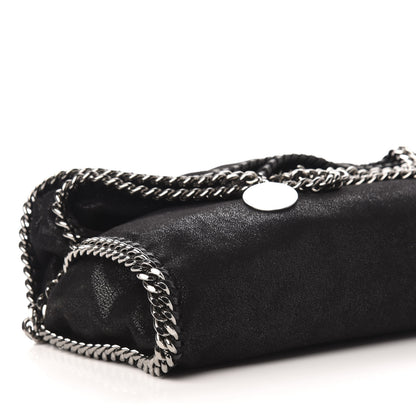 Stella McCartney Shaggy Deer Falabella Fold Over Tote Black 9 of 11
