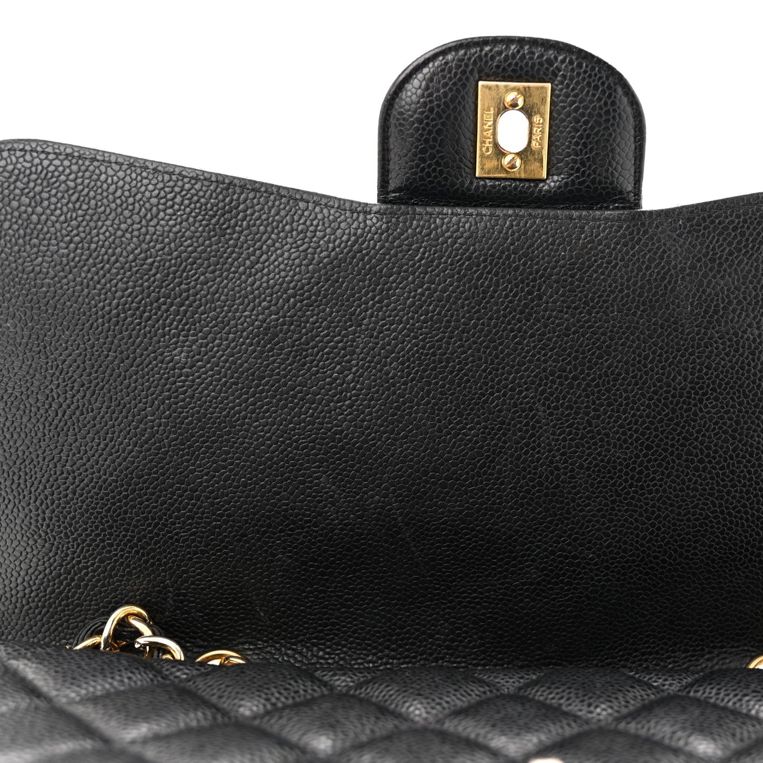 Chanel Caviar Quilted Jumbo Single Flap Black 11 of 11