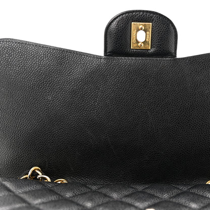 Chanel Caviar Quilted Jumbo Single Flap Black 11 of 11