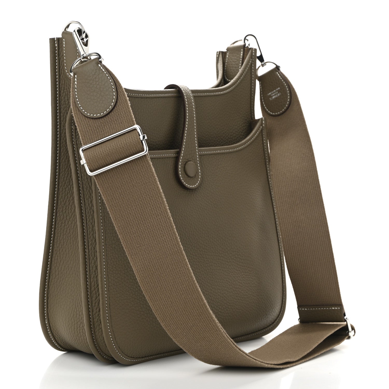 Hermes Taurillon Clemence EVELYNE III PM Etoupe 3 of 11