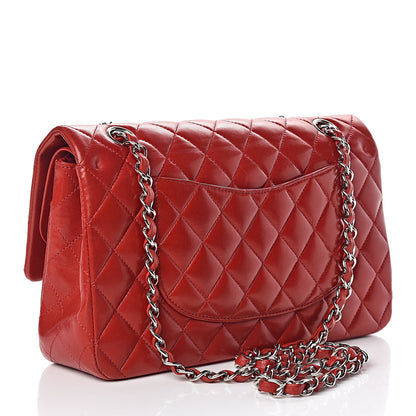 Chanel Lambskin Quilted Medium Double Flap Red 3 of 19