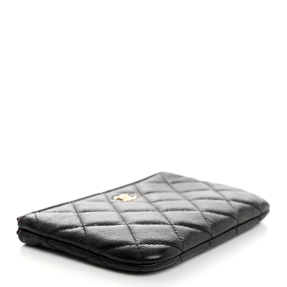 Chanel Caviar Quilted Small Cosmetic Case Black 4 of 7
