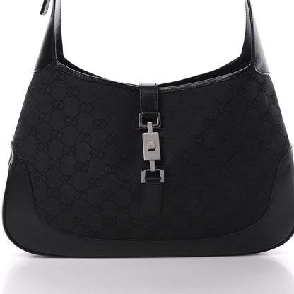 Gucci Monogram Small Jackie O Hobo Black 8 of 10