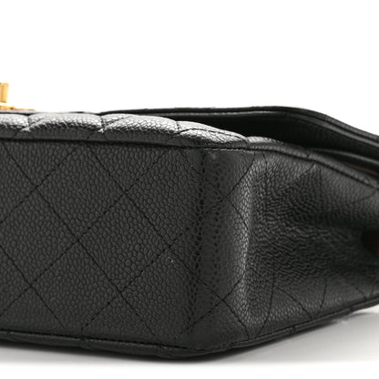 Chanel Caviar Quilted Medium Double Flap Black 10 of 14