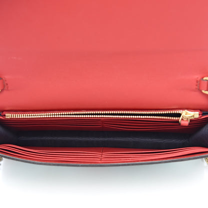 Gucci GG Supreme Monogram Blooms Chain Wallet Blue 5 of 11