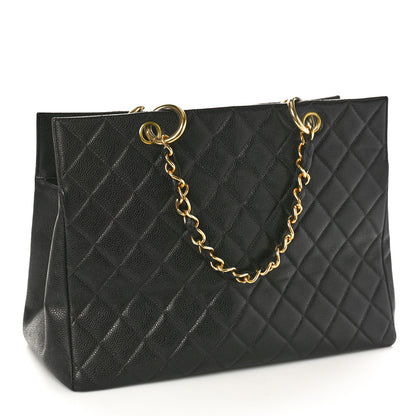 Chanel Caviar Quilted Grand Timeless Tote GTT Black 4 of 12
