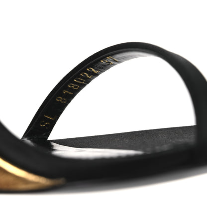 Saint Laurent Satin Salome 110 Wedge Sandals 37 Black 10 of 13