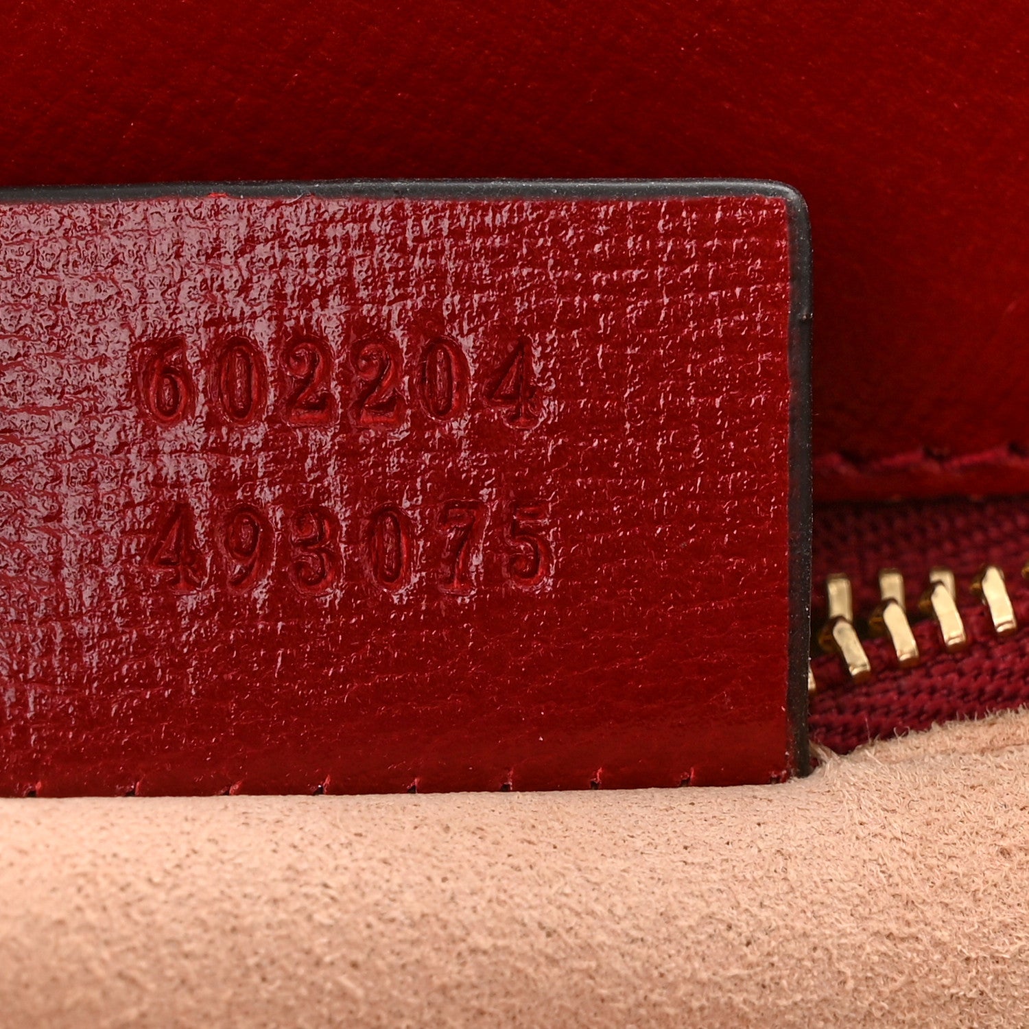 Gucci GG Supreme Monogram Azalea Calfskin Horsebit 1955 Shoulder Bag Beige Ebony New Cherry Red 10 of 11