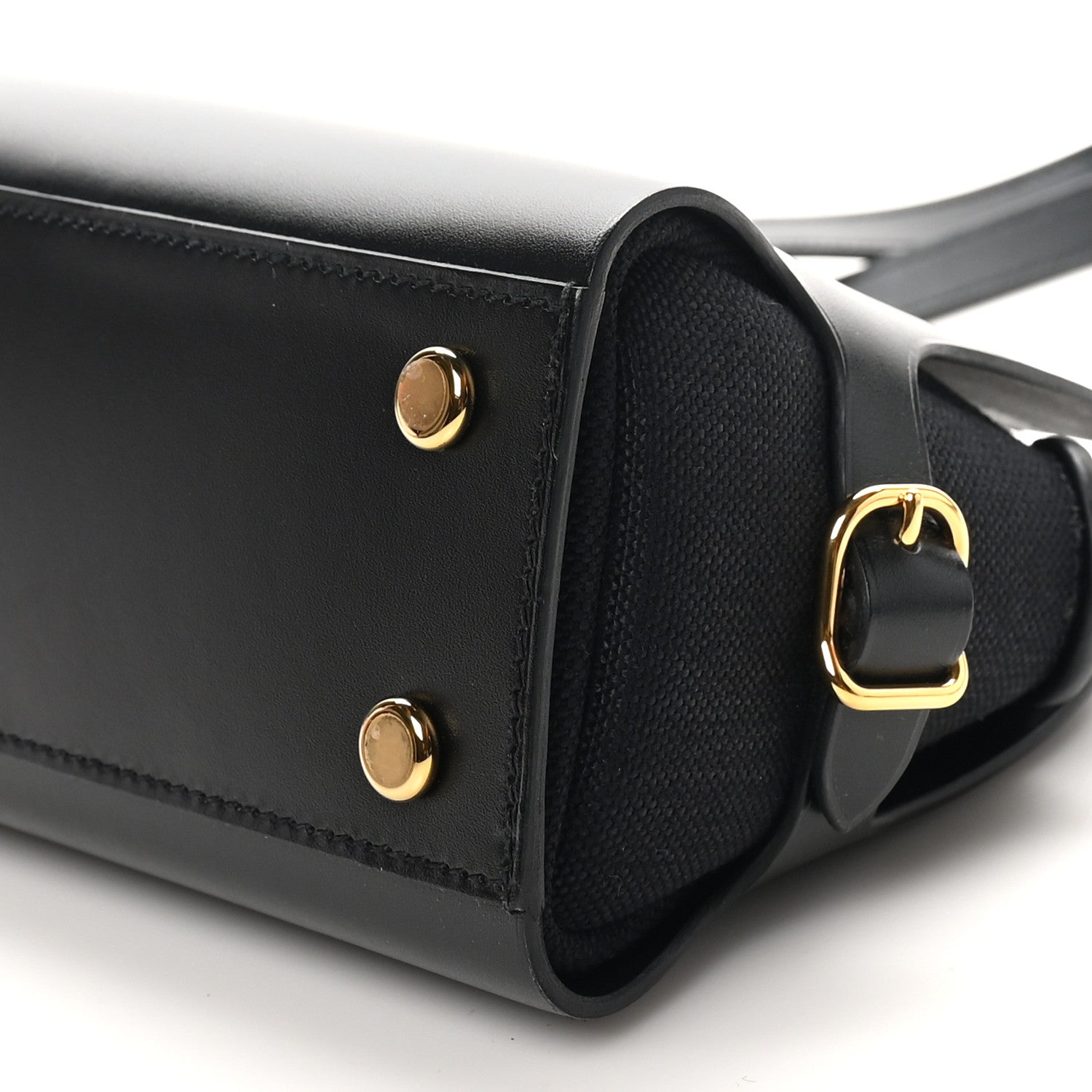 Hermes Vache Hunter Swift Toile Militaire Tablier Sellier Black 10 of 11