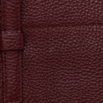 Salvatore Ferragamo Hammered Calfskin Double Handle Small Amy Tote Red 13 of 16
