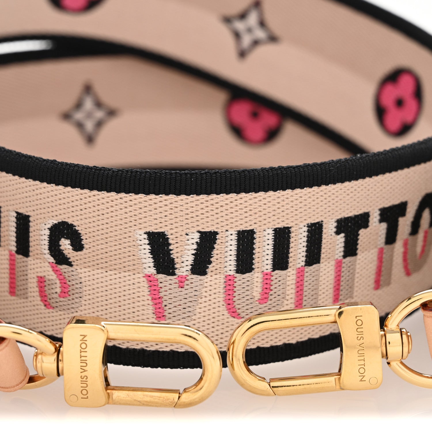Louis Vuitton Jacquard Speedy Bandouliere 20 Shoulder Strap Black 3 of 5