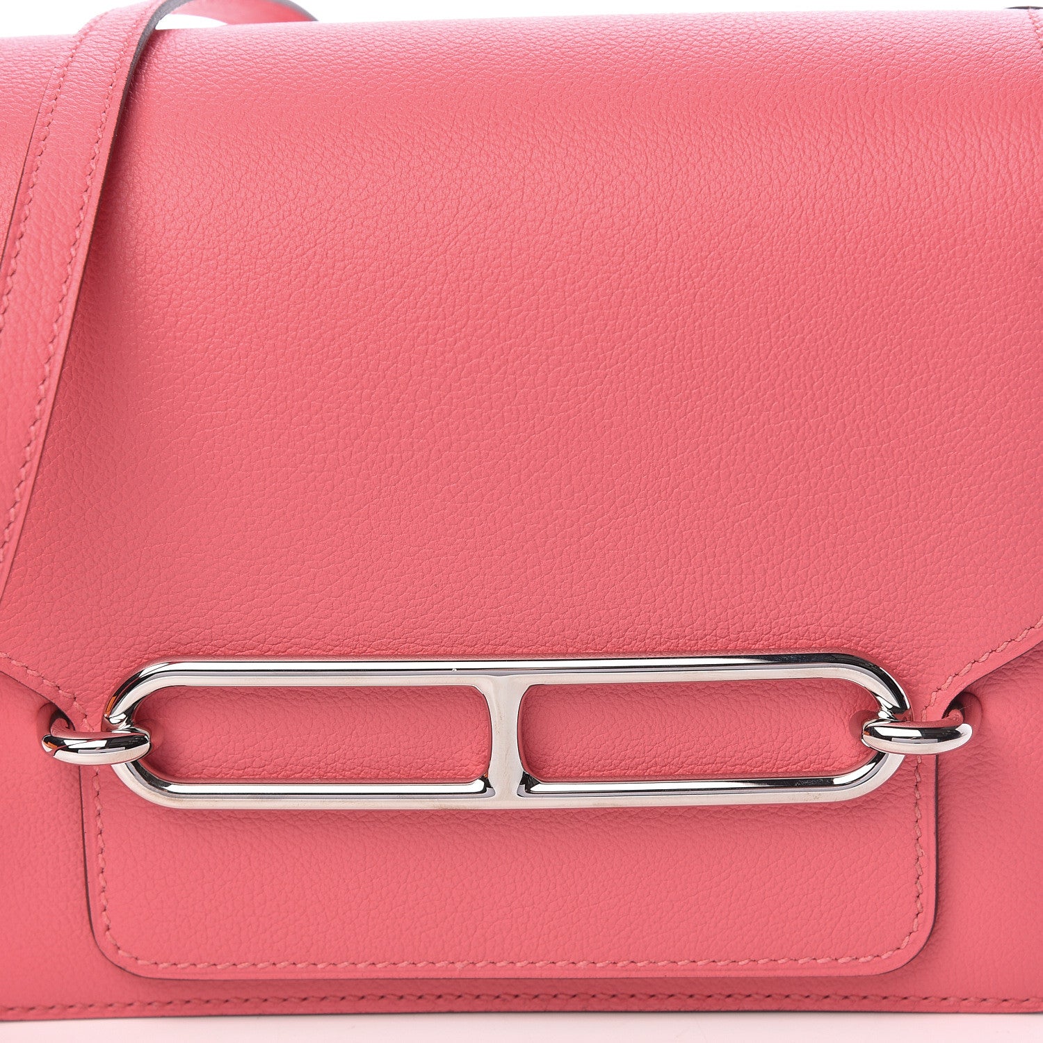 Hermes Evercolor Mini Sac Roulis Rose Azalee 10 of 11