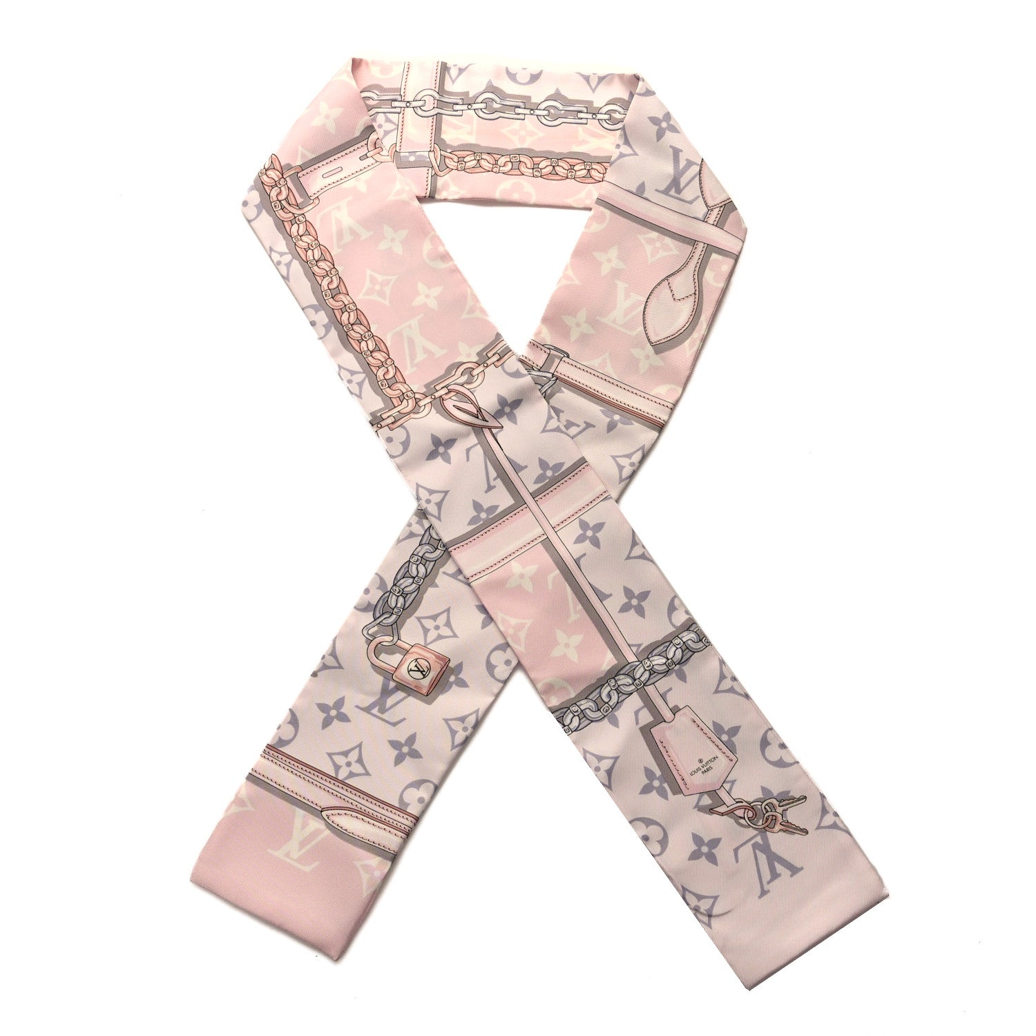 Louis Vuitton Silk Monogram Confidential Bandeau Light Pink 1 of 3