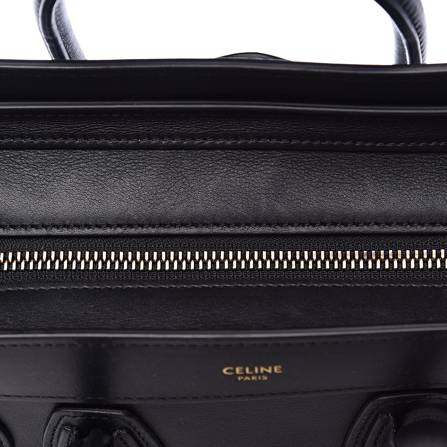 Celine Smooth Calfskin Nano Luggage Black 11 of 14