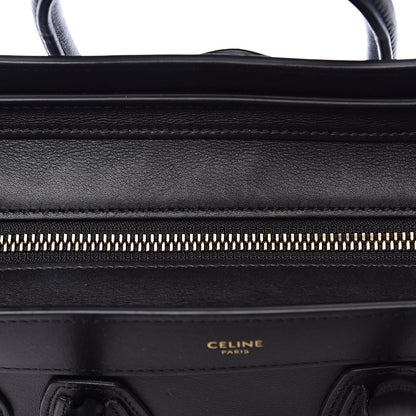 Celine Smooth Calfskin Nano Luggage Black 11 of 14