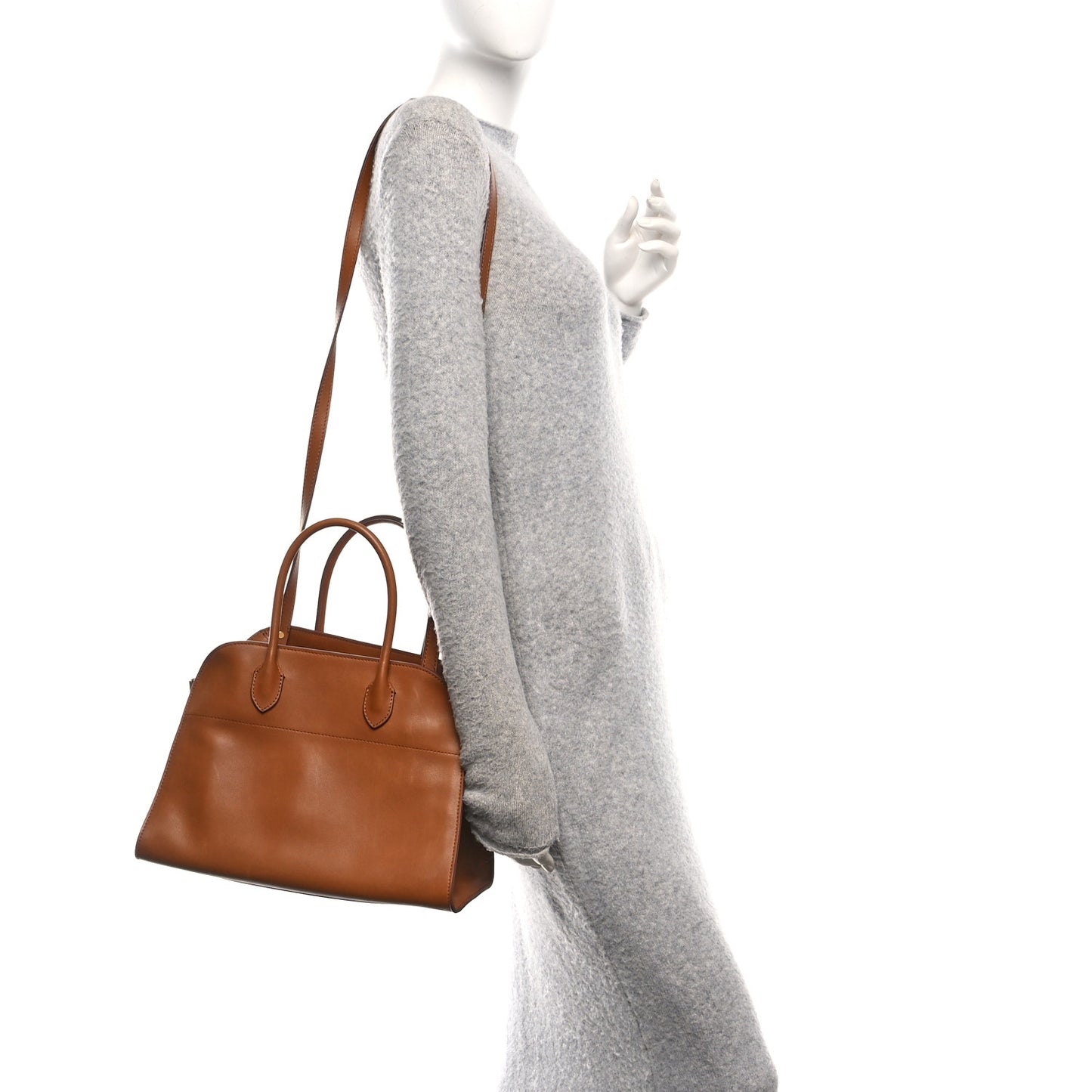 Polished Saddle Calfskin Soft Margaux 12 Cuir