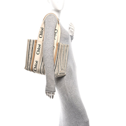 Chloe Knit Medium Woody Ribbon Tote Multicolor 2 of 10