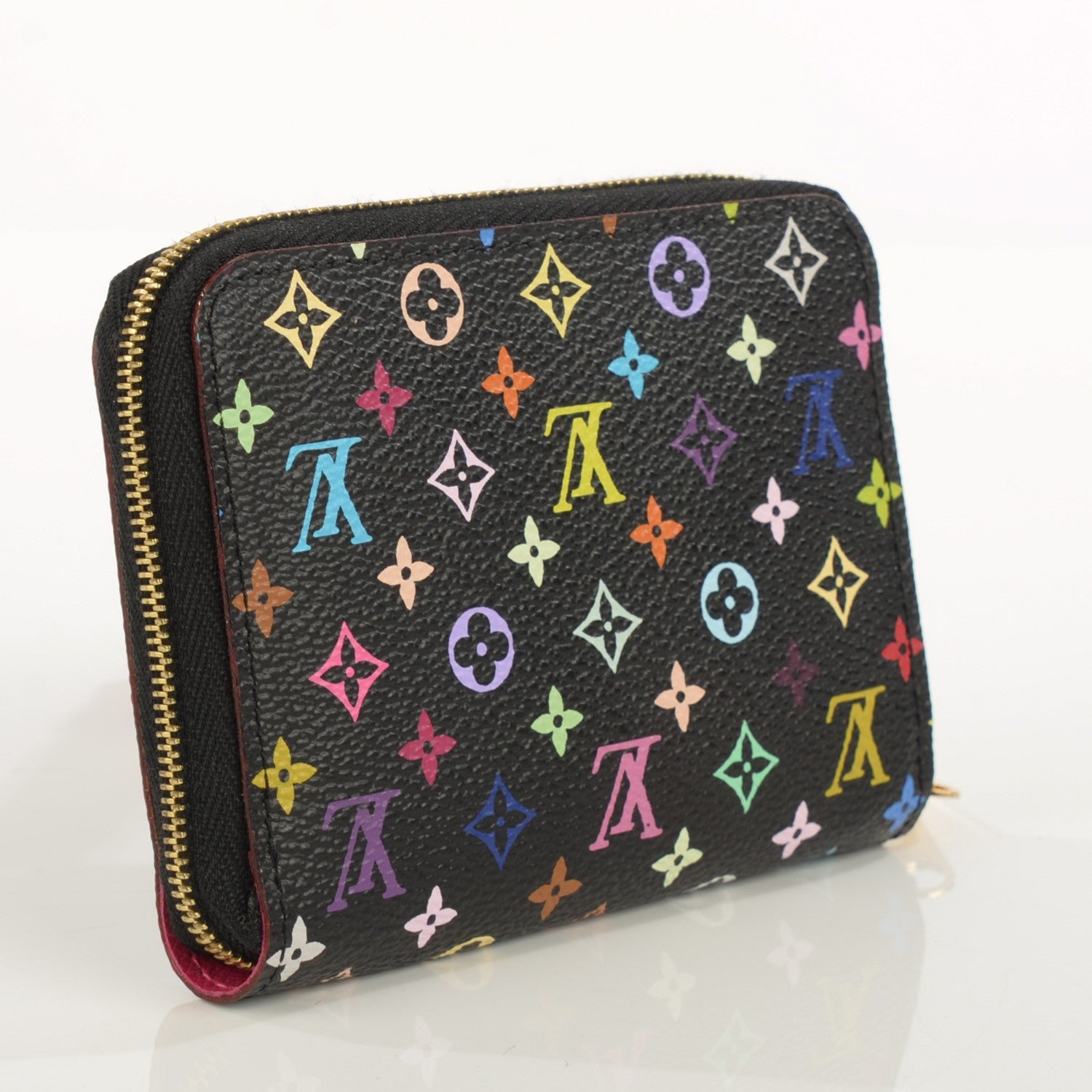 Louis Vuitton Monogram Multicolor Zippy Coin Purse Black Grenade 3 of 7