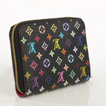 Louis Vuitton Monogram Multicolor Zippy Coin Purse Black Grenade 3 of 7
