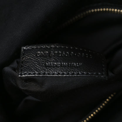 Saint Laurent Lambskin Matelasse Monogram Joe Backpack Black 7 of 9