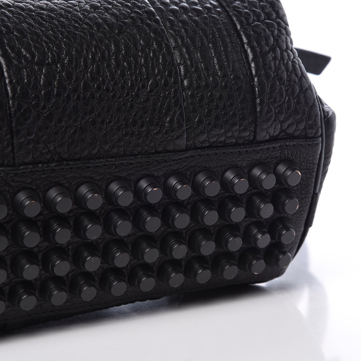 Pebbled Lambskin Rockie Black Matte Black Hardware