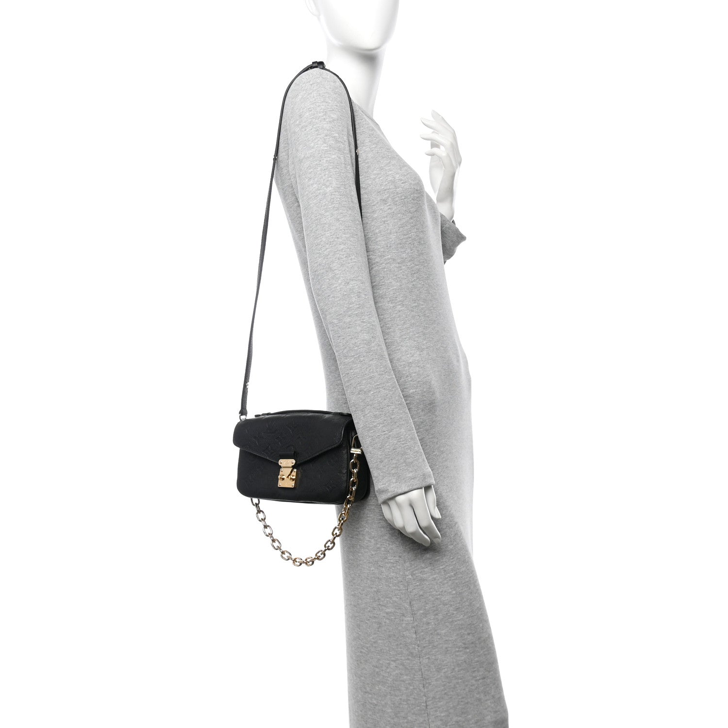 Louis Vuitton Empreinte Pochette Metis East West Black 2 of 10