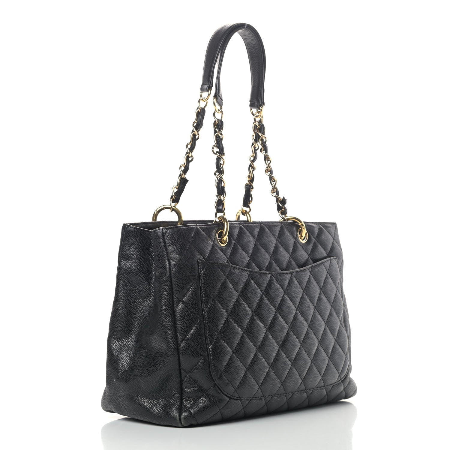 Chanel Caviar Quilted Grand Shopping Tote GST Black 2 of 12