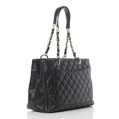 Chanel Caviar Quilted Grand Shopping Tote GST Black 2 of 12