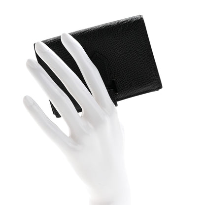 Hermes Epsom Monochrome Bearn Card Holder Wallet Black 2 of 11
