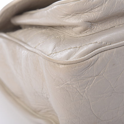 Saint Laurent Crinkled Calfskin Matelasse Monogram Medium Niki Chain Satchel Ivory 10 of 14