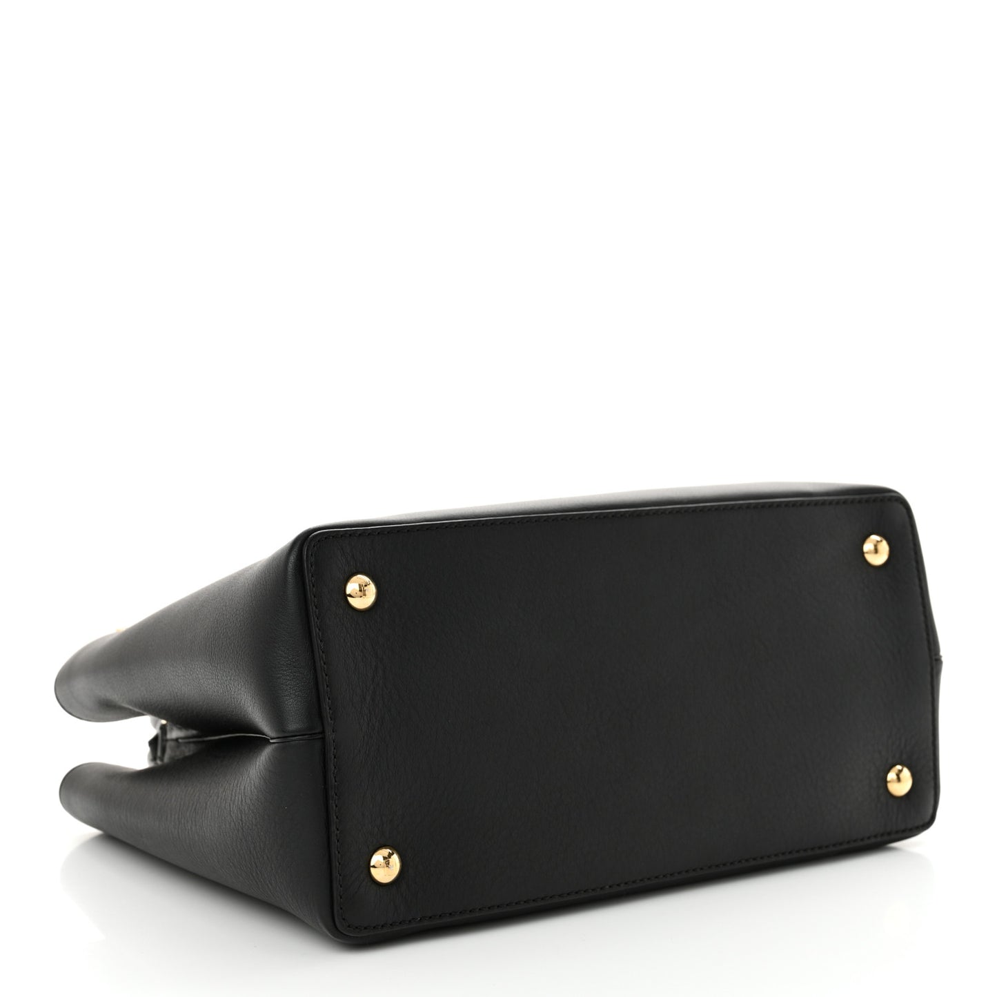 Vitello Dolce Century Petite 2Jours Tote Black Carbone