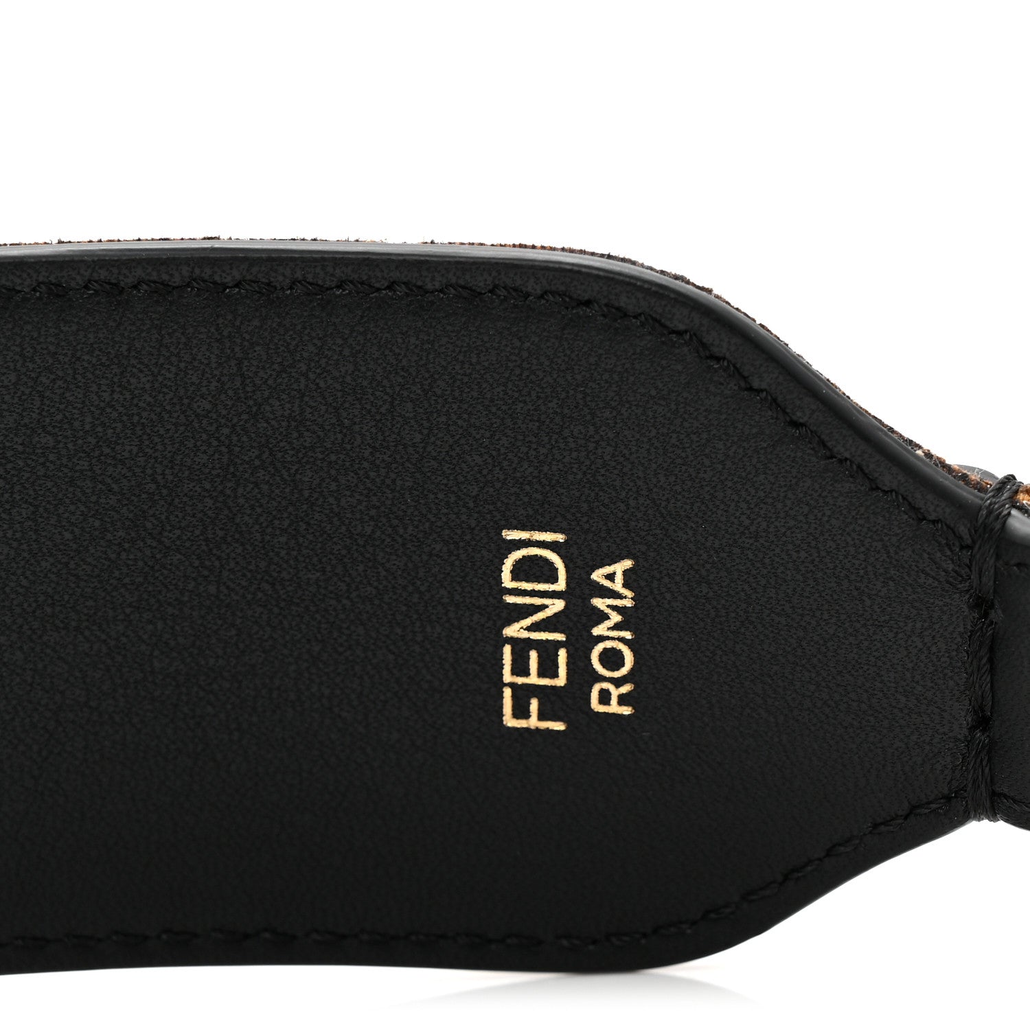 Fendi Velvet Tapestry FF Strap You Tobacco 3 of 4