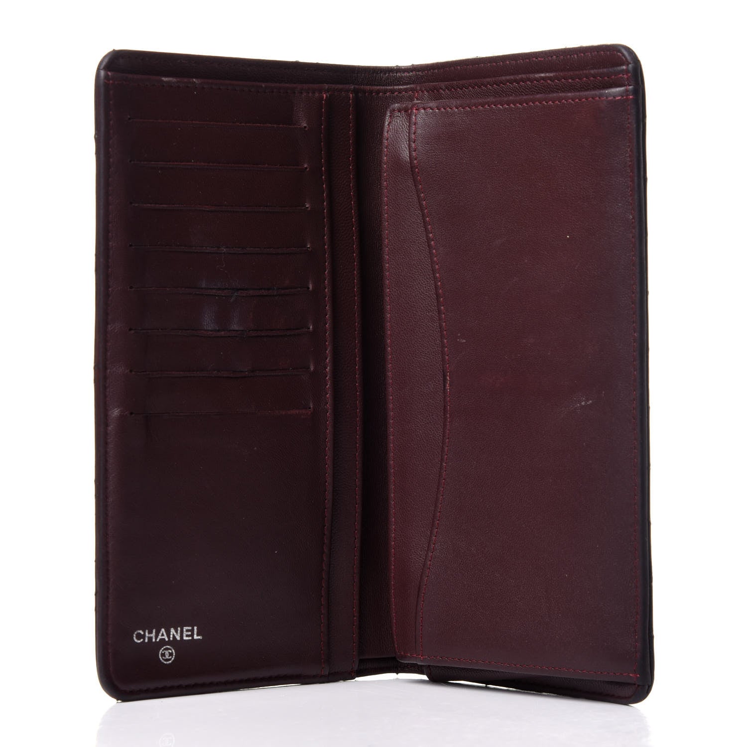 Chanel Lambskin Quilted Yen Wallet Black 5 of 15