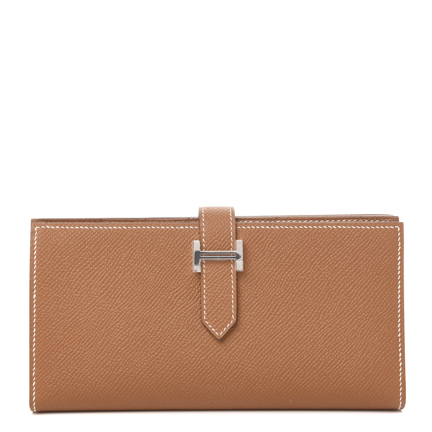 Hermes Epsom Bearn Gusset Wallet Gold 1 of 8