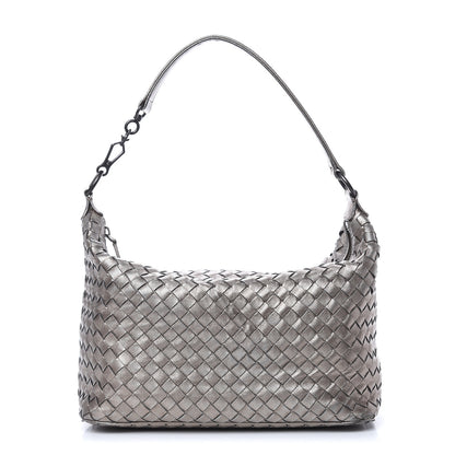 Bottega Veneta Metallic Grosgrain Intrecciato Small Shoulder Bag 1 of 10