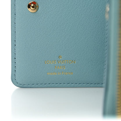 Louis Vuitton Lambskin Embossed Monogram Lou Coussin Wallet Bleu 7 of 7