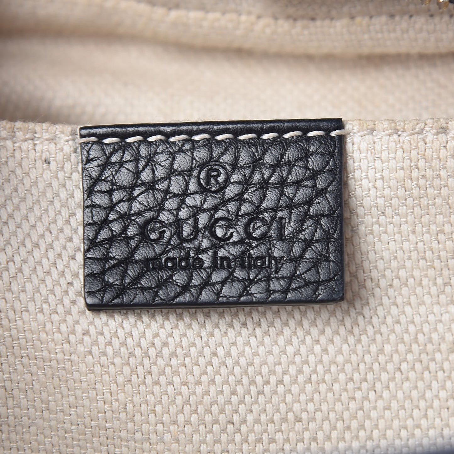 Pebbled Calfskin Small Soho Disco Bag Black