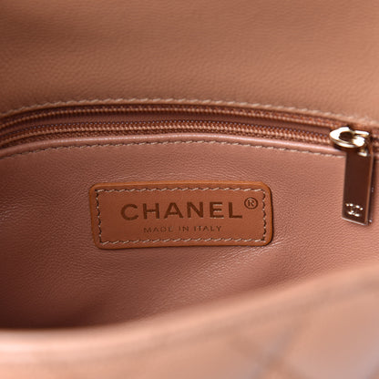 Chanel Caviar Quilted Mini Coco Handle Flap Brown 6 of 10
