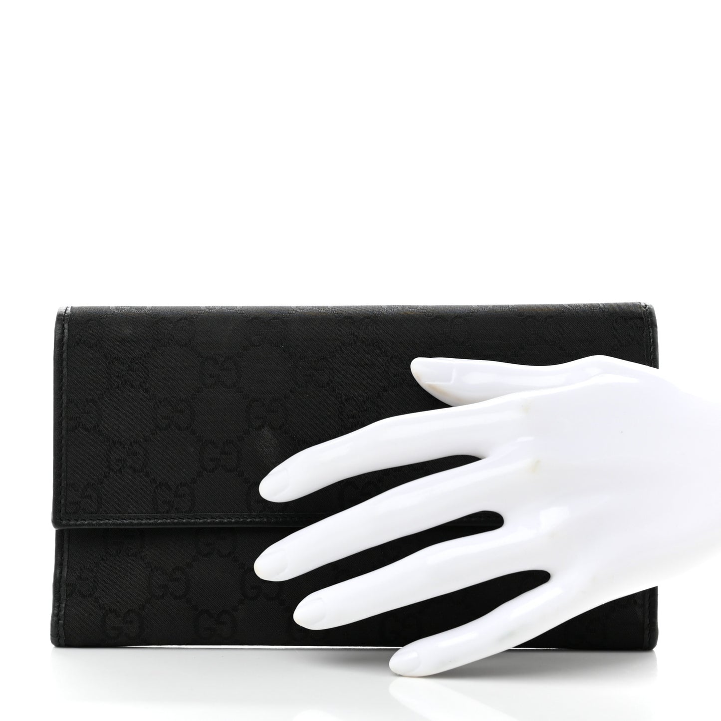Monogram Nylon Continental Wallet Black