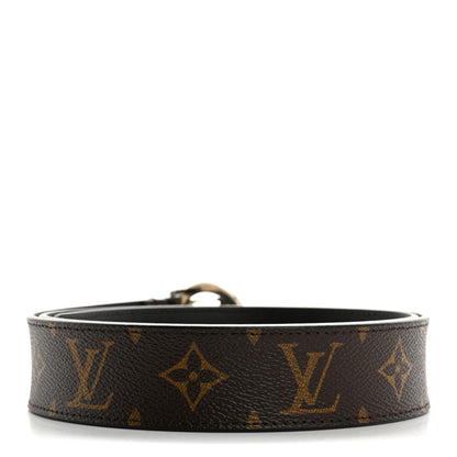 Louis Vuitton Monogram Calfskin 20mm LV Circle Reversible Belt 90 36 Black 2 of 7