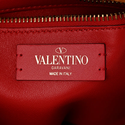 Valentino Garavani Pebbled Calfskin Small VRing Shoulder Bag Saddle Brown 6 of 9