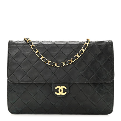Chanel Lambskin Quilted Jumbo Single Flap Black 1 of 18