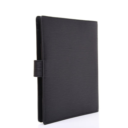 Louis Vuitton Epi Large Ring Agenda Cover Black 3 of 15