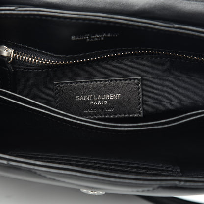 Saint Laurent Calfskin Y Quilted Monogram Toy Loulou Crossbody Bag Black 6 of 10