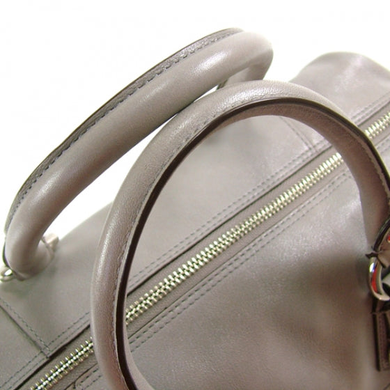 FASHIONPHILE COACHLeatherMadisonSABRINAToteBagGrey 4 of 10