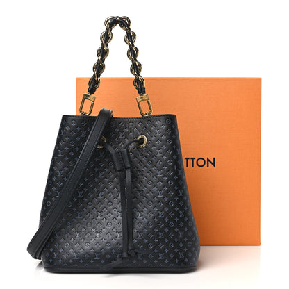 Louis Vuitton Calfskin Nanogram Embossed Neonoe BB Black 11 of 11