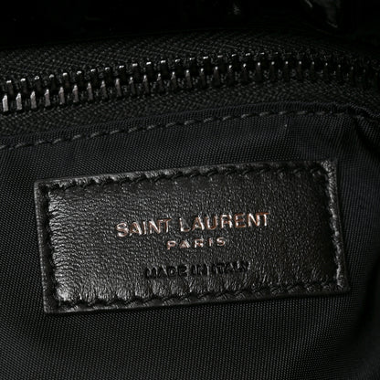 Saint Laurent Patent Wide Puffer Maxi Tote Black 5 of 9