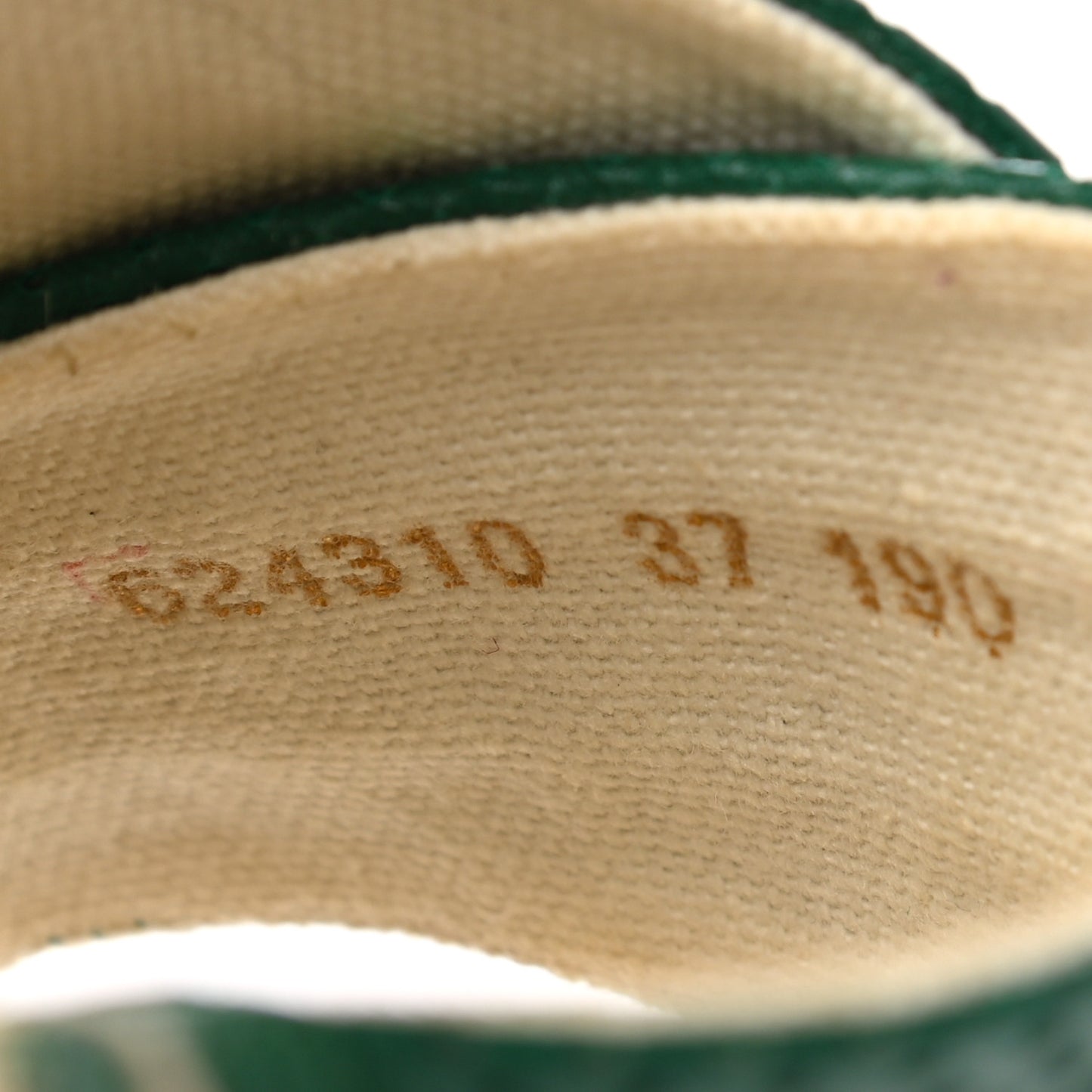 Malaga Kid Perforated Criss Cross Espadrille Slide Sandals 37 Emerald Hibiscus Red