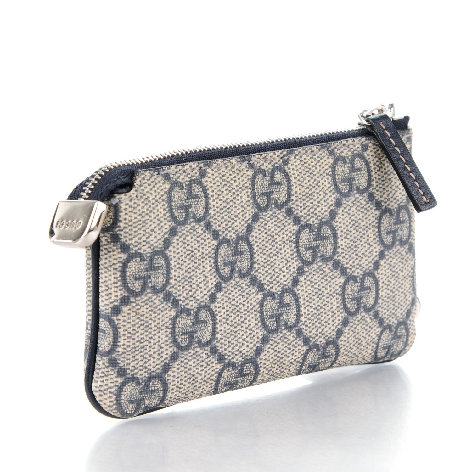 Gucci GG Supreme Monogram Key Case Beige Blue 3 of 7